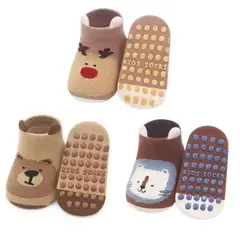 BABY MERINOS - Pack 3 Pares de Calcetines Antideslizantes para Bebé Nino S2328