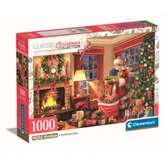 CLEMENTONI - Rompecabezas X 1000 piezas La Visita De Santa Claus
