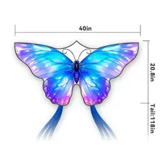 GENERICO - Cometa mariposa azul