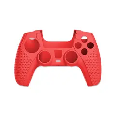 GENERICO - Protector De Silicona Para Mando PS5 Dualsense AKSW-181 Blanco-Rojo