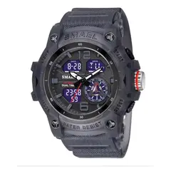 SMAEL - Reloj Deportivo Digital Analógico negro resistente al agua 8007