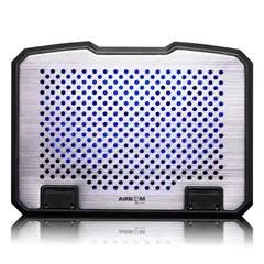 AIRBOOM - Cooler para Laptop con LED 2USB Negro Boreal AB 18+