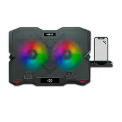 AIRBOOM - Cooler para Laptop con LED 2USB Negro Artic Fox AB 005H
