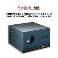 VIEWSONIC - Proyector LX60HD 1080P SMART LED 630 LUMINES