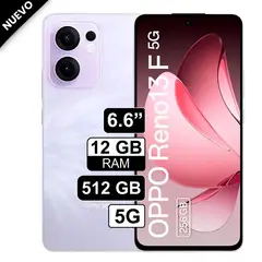 OPPO - Celular Libre Reno 13F 66 512GB 12GB + 12GB virtual RAM Morado