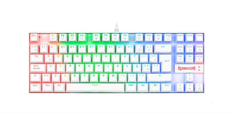 Teclado Kumara RGB Blanco K552W-RGB Red Switch Sp Español