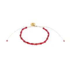 SAMANTHA PINTO HANDMADE ACCESSORIES - Pulseras Gaia Rojo Vino