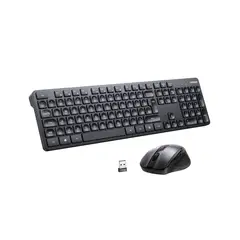 UGREEN - Combo Teclado Y Mouse Inalambrico 24Ghz Us MK006-35740 Negro