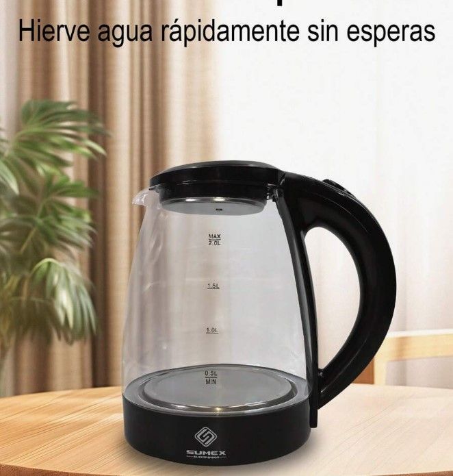 Hervidor Eléctrico de Vidrio 2L