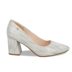 STHEF - ZAPATO MUJER VESTIR PLATA 8122