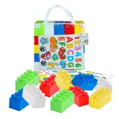 GENERICO - JUGUETE BLOQUES GIGANTES DE CONSTRUCCION PARA NIÑO