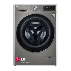 LG - Lavaseca Carga Frontal 127 Kg AI DD Steam+ WiFi WD12PVC3S6C Platino