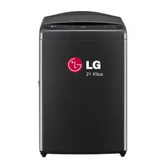 LG - Lavadora de 21 Kg, Carga Superior, 6 Motion DD, WT21PBVS6, Negro Plateado