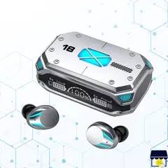 GENERICO - Audifonos Bluetooth TWS con Powerbank M41 - PLATEADO