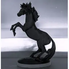 GENERICO - ADORNO EXCLUSIVO CABALLO NEGRO 23cm x 11cm x 17cm