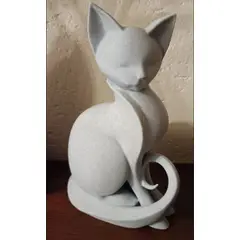GENERICO - ADORNO EXCLUSIVO GATO GRANITO 23cm x 9cm x 16cm