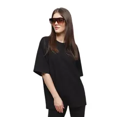 TIOZONEY - Camisetas lisas para mujer-Negro