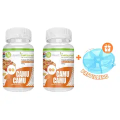 HEALTHNATURAL - PACK 2 CAMU CAMU 1000MG + REGALO PASTILLERO