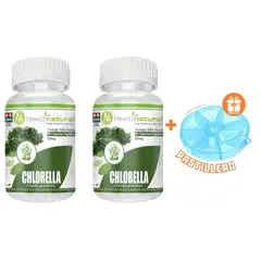 HEALTHNATURAL - PACK 2 CHLORELLA 1000MG + REGALO PASTILLERO