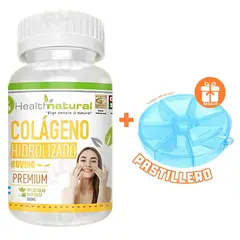 HEALTHNATURAL - COLÁGENO HIDROLIZADO 500MG + REGALO PASTILLERO