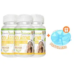 HEALTHNATURAL - PACK 3 COLÁGENO HIDROLIZADO 1500MG + REGALO PASTILLERO