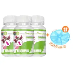 HEALTHNATURAL - PACK 3 HERCAMPURI 1500MG + REGALO PASTILLERO