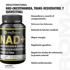 HEALTHNATURAL - NAD+ 500MG + REGALO PASTILLERO