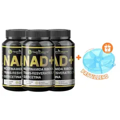 HEALTHNATURAL - PACK 3 NAD+ 1500MG + REGALO PASTILLERO