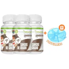 HEALTHNATURAL - PACK 3 SANGRE DE GRADO 1500MG + REGALO PASTILLERO