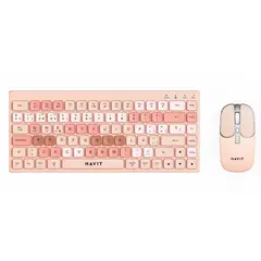 HAVIT - KIT TECLADO Y MOUSE KB831WB-SP INALAMBRICO-BT ROSA