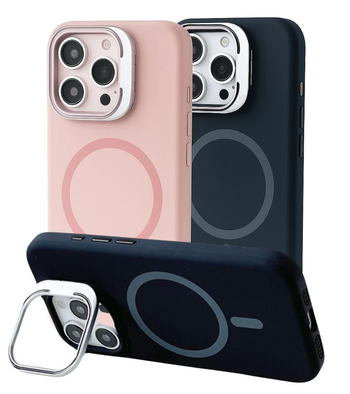 Case Funda MAGSAFE para iphone 16 con soporte de camara