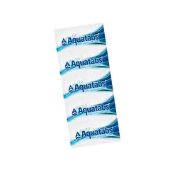 GENERICO - PURIFICADOR DE AGUA CAMPING AQUATABS EEUU 10 tabletas