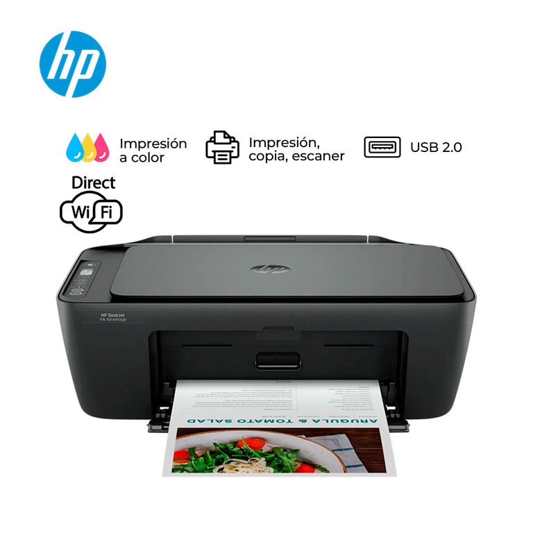 IMPRESORA AIO DE TINTA DESKJET INK ADVANTAGE 2874 WI-FI USB