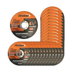 REDBO - PACK 25UND DISCO CORTE 4 1/2 X 1.0MM COLOR NARANJA