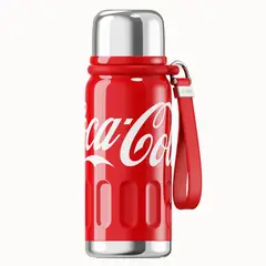 GERM - Termo Deportivo Coca-Cola con Correa de Cuero – 580ml / 19 Oz