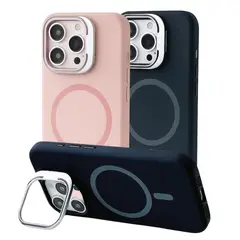 OEM - Case Funda Magsafe para iphone 15 pro Max con soporte de camara