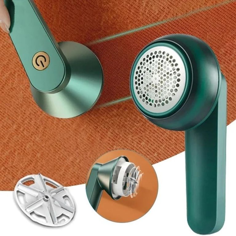 Removedor Eléctrico Quita Pelusas Bolitas De Ropa Recargable Verde