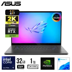 ASUS - LAPTOP ROG ZEPHYRUS G16, 16" 2.5K WQXGA Core Ultra 9 285H 32GB SSD 1TB RTX 5070TI 12GB W11