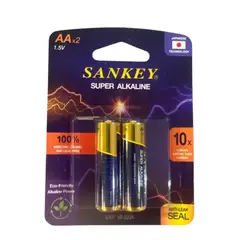 GENERICO - PACK DE 8 UNDADES DE PILAS ALCALINA SANKEY AA BLISTER X2