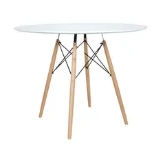 MOBELART - Mesa Eames Round MDF Blanca 80 cm möbelArt