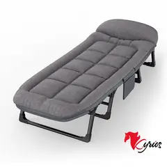 NO LOGO - CAMA Y SILLA 2 EN 1 PLEGABLE + ACOLCHE Y 6 POSICIONES AJUSTABLES