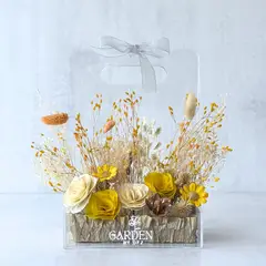 GENERICO - Arreglo Floral Azaria en tonos amarillo y crema