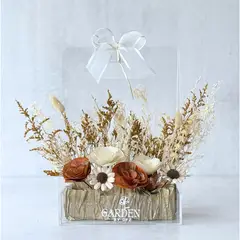 GENERICO - Arreglo Floral Azaria en tonos tierra y crema