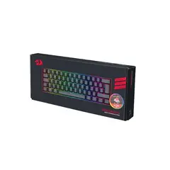REDRAGON - Teclado Dragonborn RGB Negro K630RGB Red Switch Sp Español