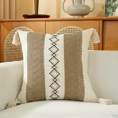 TEJICORP - Cojín Yara Boho Chic 45 x 45 cm