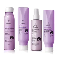 NATURA - Tododia Rizos Rutina Capilar x4 Mora y Aceite de Coco