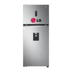 LG - Refrigeradora Top Freezer GT37SGP 374L con Door Cooling Plateada