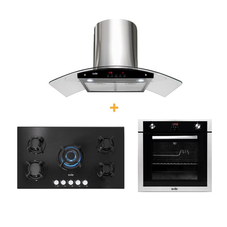 Combo: Cocina Empotrable + Campana Extractora + Horno a Gas COMBO0171