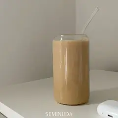 GENERICO - Vaso de vidrio con tapa de bambú