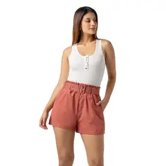 INDEMA - Polo de Hilo Sin Mangas Mujer Color Blanco